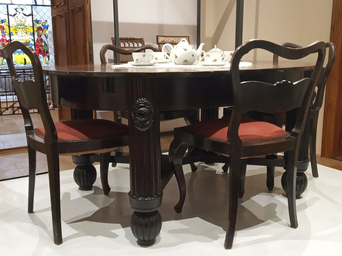 Dining table and chairs