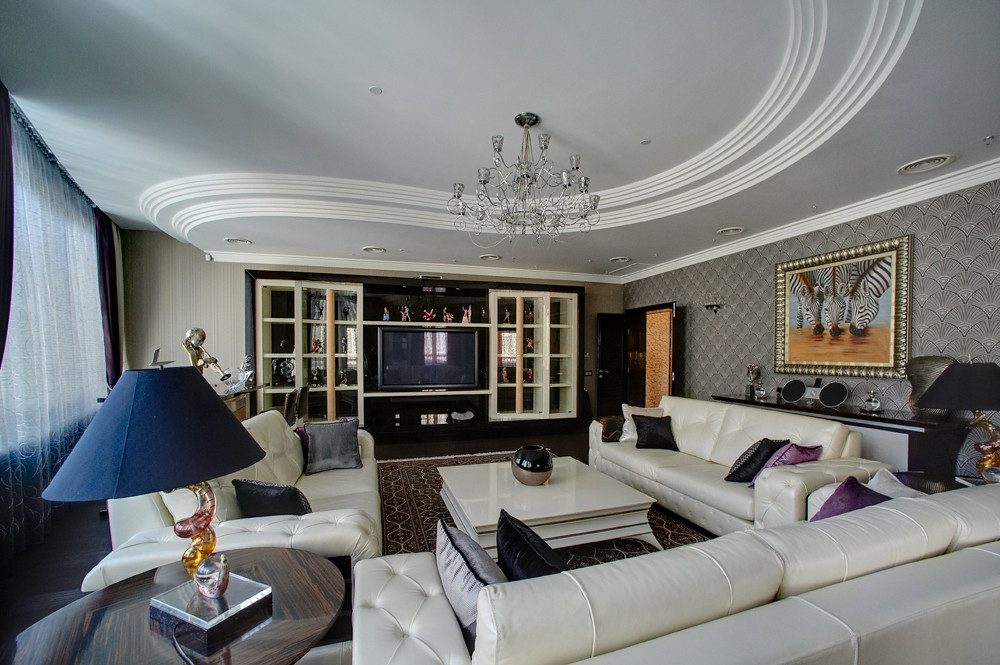 Furnished interior at a client home